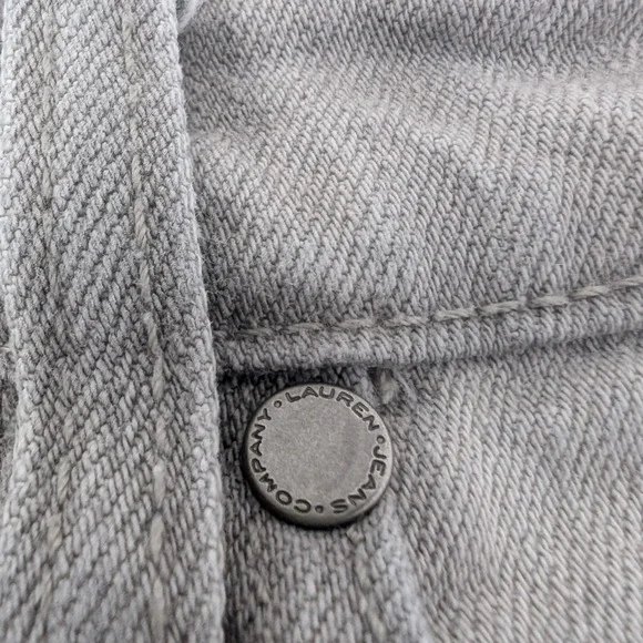 Lauren Jeans Co. W6 Y2K Gray Wash Straight Leg Vintage Denim Jeans - Picture 13 of 15